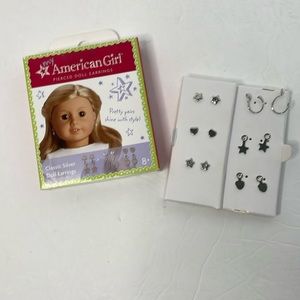 American Girl Doll pierced doll earrings set in box